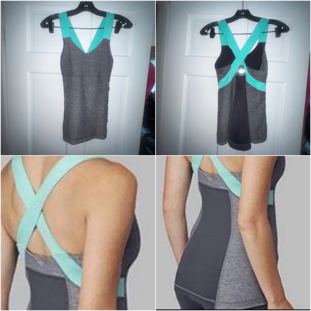 Lululemon Push Your Limits Tank
Grey / Turquoise
Size 6